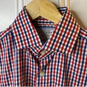 Charles Tyrwhitt none iron slim fit check shirt